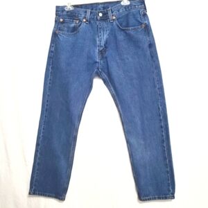 Levi's 505 Classic Fit Straight Leg Jeans 32 Waist